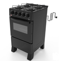 COCINA A GAS TOKYO DALLAS GLASS SILVER 4H C/ENCENDIDO HORNO