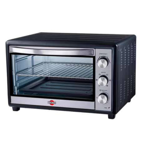 HORNO ELECTRICO TOKYO LISTO PLUS 56LTS NEGRO 2REJ/1BAND/1REC.MIG./1AGARRAD.  --