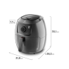 AIRFRYER ELECTROLUX  1700W  5L  NEGRO  --