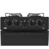 COCINA A GAS TOKYO DALLAS GLASS NEGRA 4H C/ENCENDIDO HORNO  --